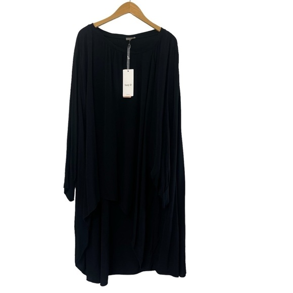 Suzy D JOY LONG BACK VISCOSE HI LO TOP CURVE Womans Sz 3 US 16/18 Made In Italy - Picture 4 of 15